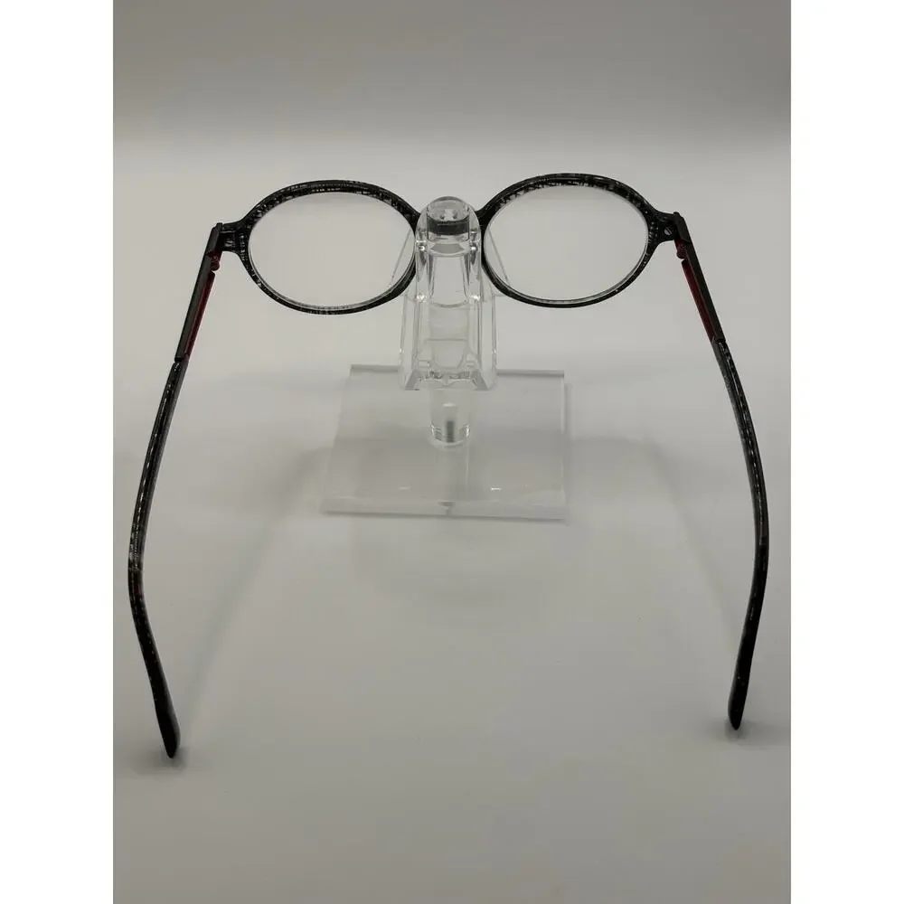OWP Germany Mod 7504 400 Eyeglasses Frames 49-19 145 Round Gray Red